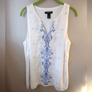 White House Black Market Sleeveless Blouse